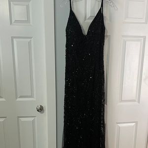Black Sequence Prom Dress